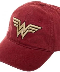 Bioworld Wonder Woman Washed Red Cap Hat DC Comics