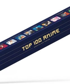 Gift Republic 100 Anime Scratch Off Poster - Top Japanese Animation Of All Time Bucket List