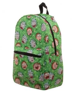 Bioworld Rick And Morty: Portal Heads Sublimated All-Over Print Backpack