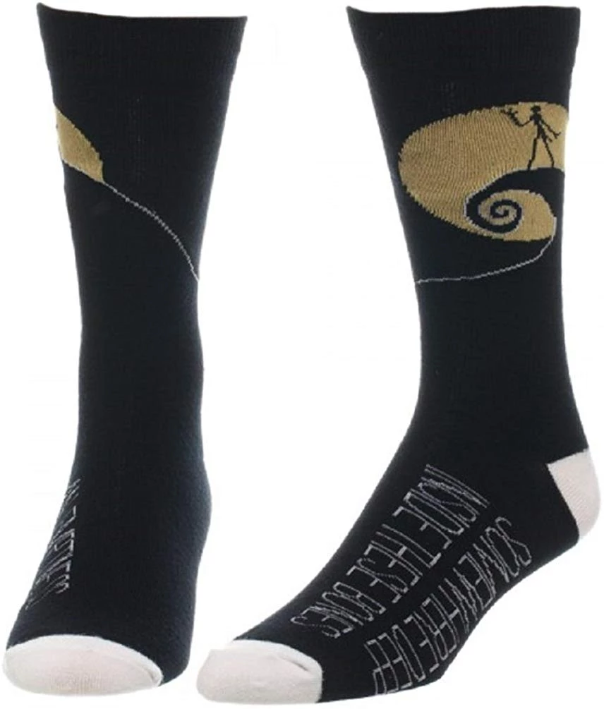 Bioworld The Nightmare Before Christmas Mens' Crew Sock Disney 3 Bioworld The Nightmare Before Christmas Mens' Crew Sock Disney