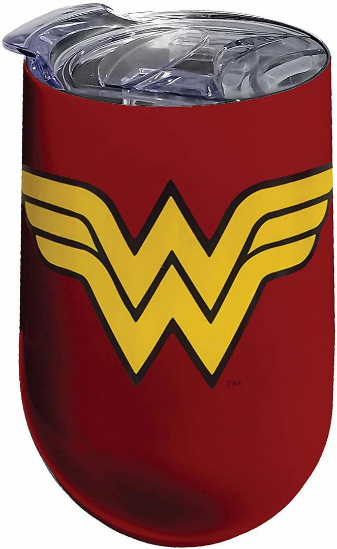 Spoontiques DC Comics DC: Wonder Woman Logo Stainless Tumbler, One Size, Red 3 Spoontiques DC Comics DC: Wonder Woman Logo Stainless Tumbler, One Size, Red