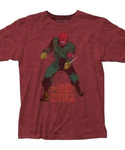 Impact The Red Skull Adult Fitted Jersey T-Shirt Tee Marvel