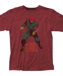 Impact The Red Skull Adult Fitted Jersey T-Shirt Tee Marvel