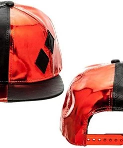 Bioworld DC Comics Harley Quinn PU Suit Up W/Applique Diamonds Baseball Cap Snapback