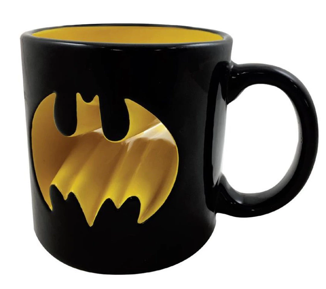 ICUP DC Comics Batman Cutout Logo Coffee Mug 3 ICUP DC Comics Batman Cutout Logo Coffee Mug