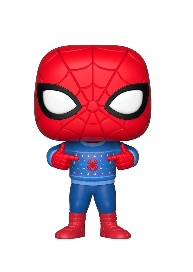 Marvel: Holiday Spider-Man With Ugly Sweater Funko Pop Vinyl Figure Funko Pops! 4 Marvel: Holiday Spider-Man With Ugly Sweater Funko Pop Vinyl Figure Funko Pops!