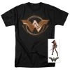 Trevco DC Comics Wonder Woman Lasso Of Truth Logo Women's Officially Licensed T Shirt