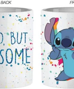 Silver Buffalo Disney Lilo & Stitch Silliness Multi Splatter Glitter 14oz Ceramic Mug