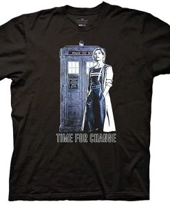 Ripple Junction DOCTOR WHO ADULT UNISEX 13TH DOCTOR TIME TO CHANGE CREW T-SHIRT