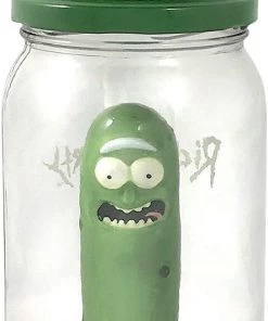 U.C.C. Distributing Rick & Morty Pick In Glass Masson Pickle Jar