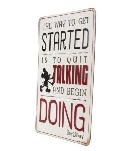 Disney Open Road Brands Mickey Mouse Embossed Metal Sign