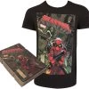 Bioworld Marvel Deadpool - Corrugated Boxed Black T-shirt