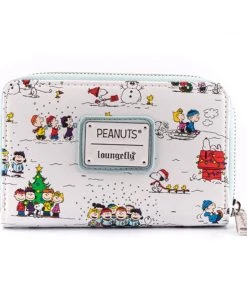 Loungefly Peanuts Happy Holidays Aop Zip Around Wallet 9 Loungefly Peanuts Happy Holidays Aop Zip Around Wallet