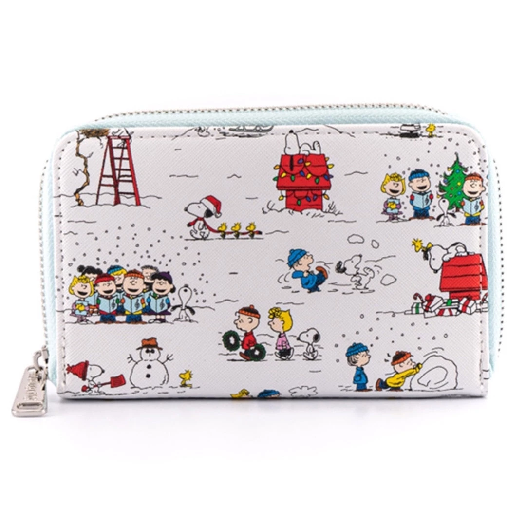Loungefly Peanuts Happy Holidays Aop Zip Around Wallet 5 Loungefly Peanuts Happy Holidays Aop Zip Around Wallet
