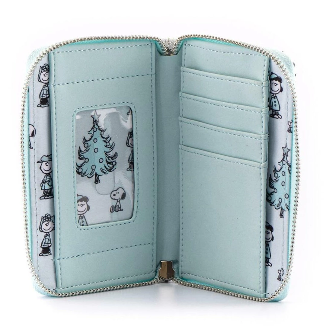 Loungefly Peanuts Happy Holidays Aop Zip Around Wallet 4 Loungefly Peanuts Happy Holidays Aop Zip Around Wallet