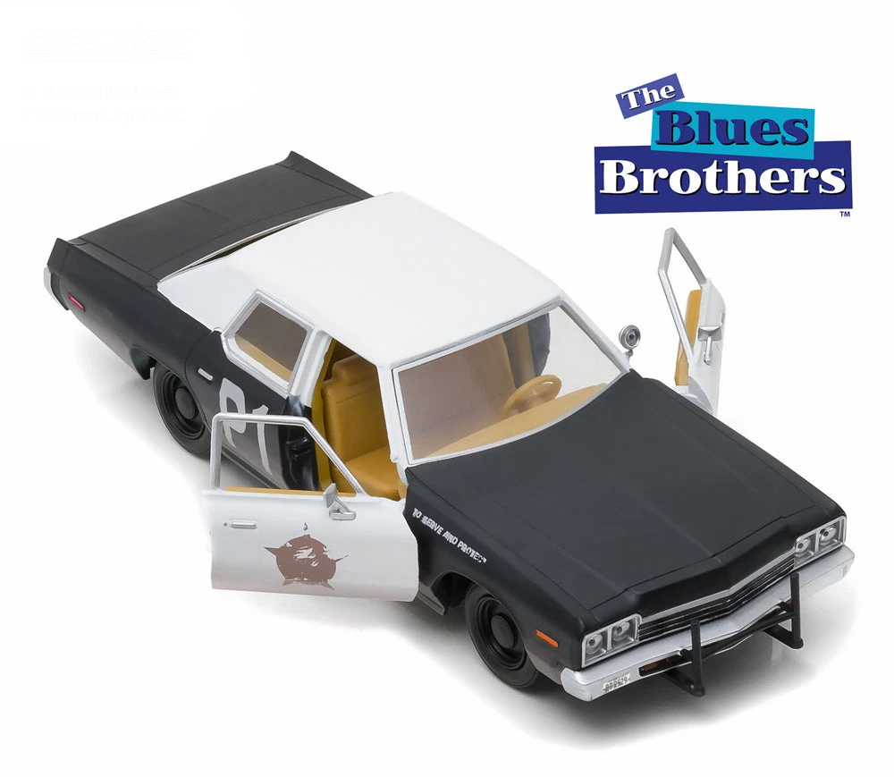 Toy Wonders The Blues Brothers 1974 Dodge Monaco Police Car 1:24 4 Toy Wonders The Blues Brothers 1974 Dodge Monaco Police Car 1:24