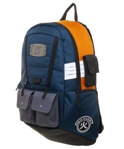 Bioworld Naruto Built Up Metal Emblem Backpack