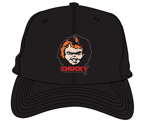 Ripple Junction Chucky Adult Unisex Character Dad Hat Black Child's Play 3 Ripple Junction Chucky Adult Unisex Character Dad Hat Black Child's Play