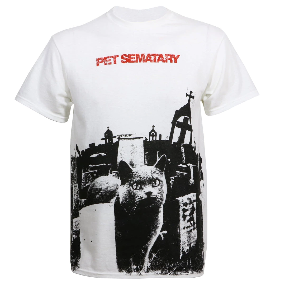 Changes Movies Pet Sematary Men's Grunge White T-Shirt 3 Changes Movies Pet Sematary Men's Grunge White T-Shirt