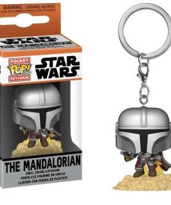 Funko Pop! Keychain: Star Wars: The Mandalorian - Mando With Blaster