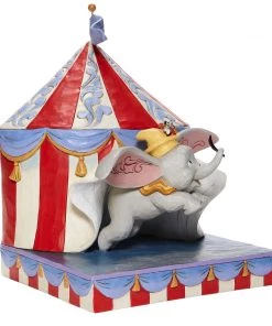 Enesco Dumbo Flying Out Of Tent Scene Figure