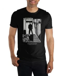 Bioworld Halloween Classic Horror Movie Men's Black Short Sleeve T-shirt Movies