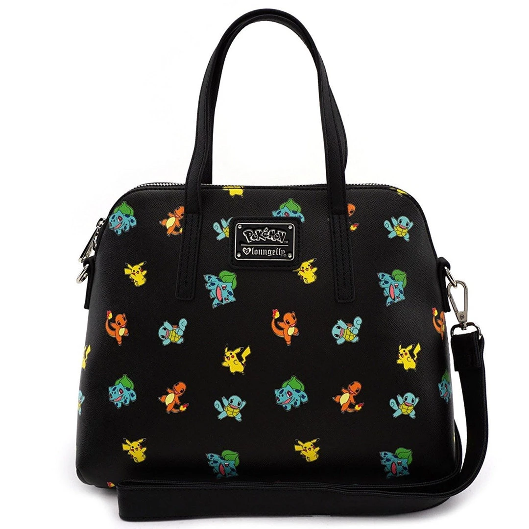 Loungefly Pokemon Starter All Over Print Bag Purse 3 Loungefly Pokemon Starter All Over Print Bag Purse