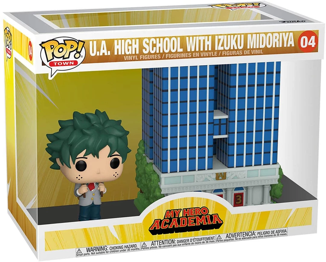 Funko Pop! Town: My Hero Academia - U.A. High School With Deku In Uniform Funko Pops! 4 Funko Pop! Town: My Hero Academia - U.A. High School With Deku In Uniform Funko Pops!