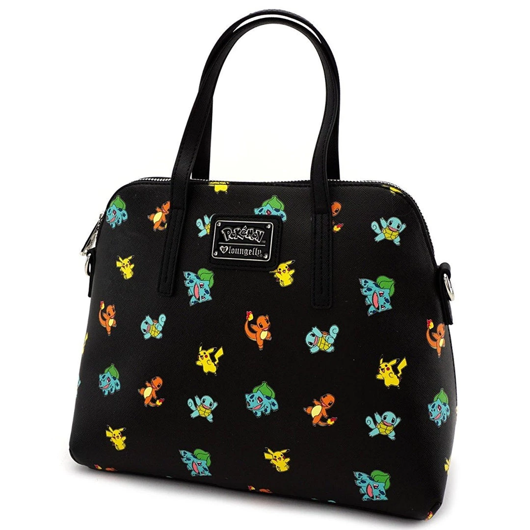 Loungefly Pokemon Starter All Over Print Bag Purse 4 Loungefly Pokemon Starter All Over Print Bag Purse