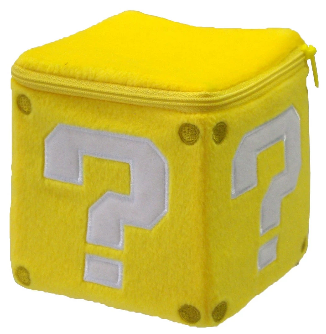 Little Buddy Super Mario Coin Box 5" Plush Toy Mario Series 3 Little Buddy Super Mario Coin Box 5" Plush Toy Mario Series