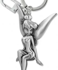 Monogram Disney Tinker Bell Pewter Key Ring