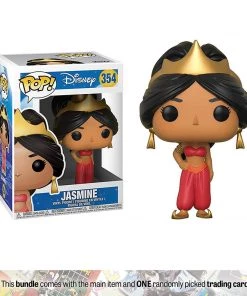 Jasmine: Funko POP! Disney X Aladdin Vinyl Figure + Classic Disney Trading Card Funko Pops!
