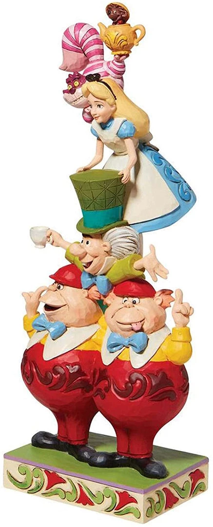 Enesco Jim Shore Disney Traditions Alice In Wonderland Stacked Figurine 4 Enesco Jim Shore Disney Traditions Alice In Wonderland Stacked Figurine