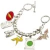 Bioworld DC Comics Hero Charm Bracelet 2 Bioworld DC Comics Hero Charm Bracelet