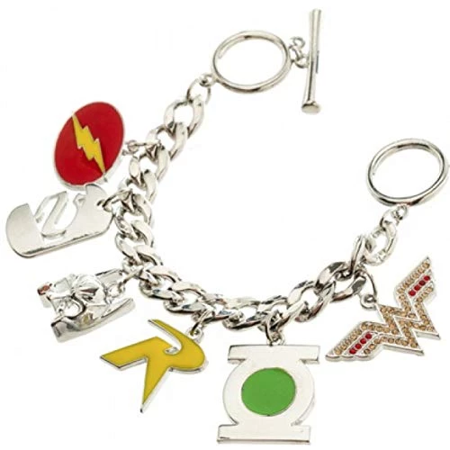 Bioworld DC Comics Hero Charm Bracelet 3 Bioworld DC Comics Hero Charm Bracelet