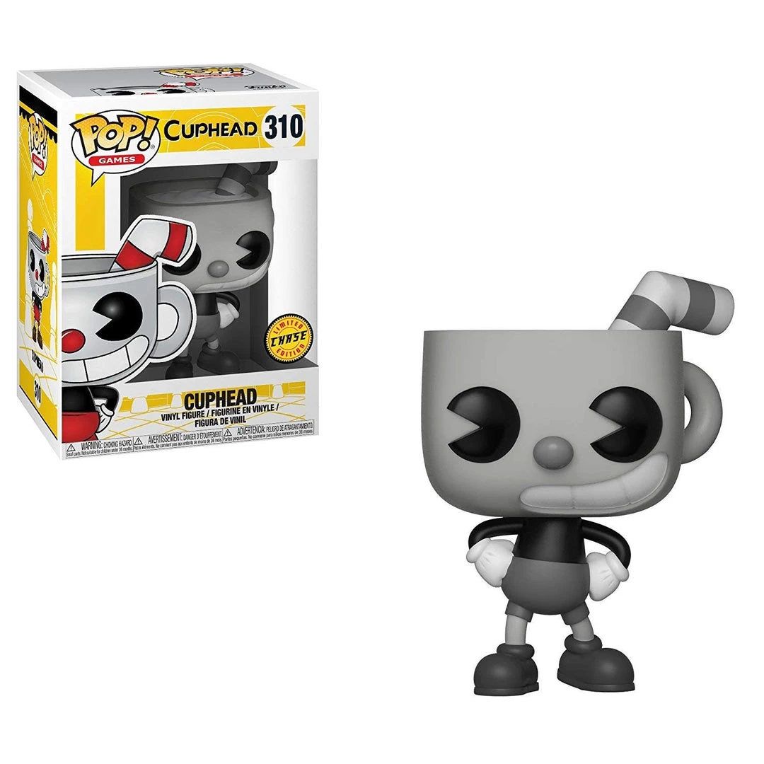 Funko Pop! Games: Cuphead - Cuphead Black And White CHASE Variant Limited Edition Vinyl Figure (Bundled With Pop Box Protector Case) Funko Pops! 8 Funko Pop! Games: Cuphead - Cuphead Black And White CHASE Variant Limited Edition Vinyl Figure (Bundled With Pop Box Protector Case) Funko Pops!