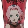 JUST FUNKY Naruto Shippuden OFFICIAL Pink Sakura Holographic PREMIUM Pint Glass, 16oz Anime