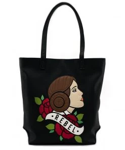 Loungefly Star Wars Princess Leia Rebel Tattoo Flash Tote Bag
