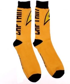 Bioworld Star Trek Yellow Captain Command Crew Socks Movies