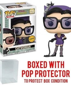 Funko Pop! Heroes: DC Bombshells - Catwoman Limited Edition CHASE Purple Outfit Variant Vinyl Figure (Bundled With Pop BOX PROTECTOR CASE) Funko Pops!