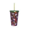 Silver Buffalo Warner Bros Scooby Doo Character Collage Plastic Cold Cup With Lid And Straw, 16-Ounces Movies