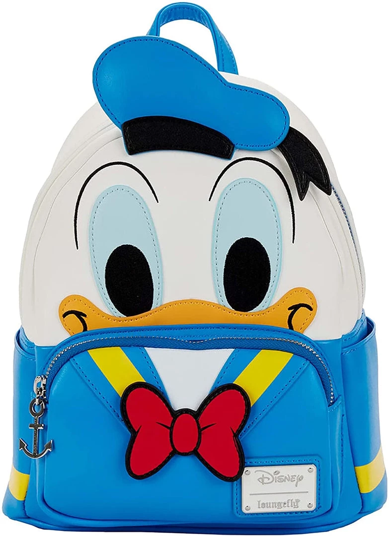 Loungefly Disney Donald Duck Double Strap Shoulder Mini Backpack 3 Loungefly Disney Donald Duck Double Strap Shoulder Mini Backpack