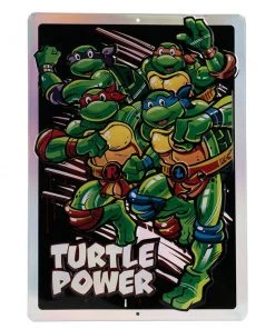 Open Road Brands Teenage Mutant Ninja Turtles Embossed Metal Sign