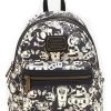 Loungefly X Cuphead Black And White AOP Print Mini Backpack