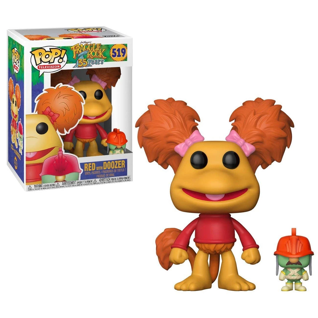 Funko Pop Television: Fraggle Rock - Red With Doozer Collectible Toy Funko Pops! 4 Funko Pop Television: Fraggle Rock - Red With Doozer Collectible Toy Funko Pops!