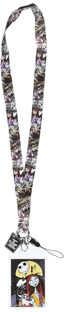 Monogram The Nightmare Before Christmas Jack & Sally Lanyard