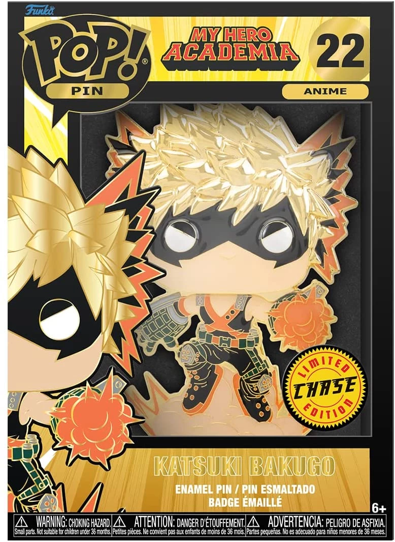 Funko Pop! Sized Pin: My Hero Academia - Bakugo With Chase 7 Funko Pop! Sized Pin: My Hero Academia - Bakugo With Chase