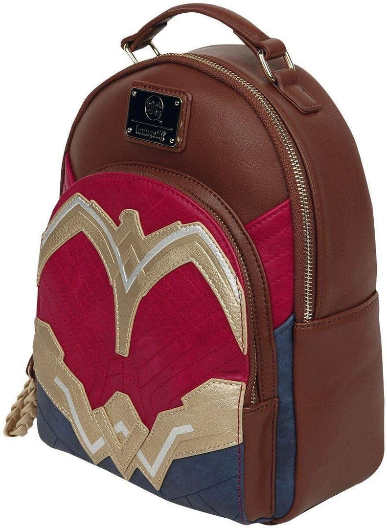 Loungefly Wonder Woman Faux Leather Mini Backpack Standard 4 Loungefly Wonder Woman Faux Leather Mini Backpack Standard