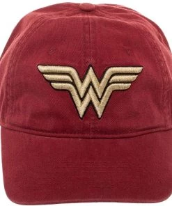 Bioworld Wonder Woman Washed Red Cap Hat DC Comics