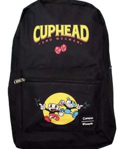 Loungefly Cuphead & Mugman School Black Backpack
